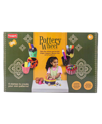 Handycrafts - Pottery Wheel Make and Decorate Clay Pots - Pot Making and Sculpting Kit for Ages 8+