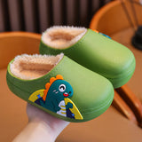 Winter Warm Waterproof Children Slippers Non-Slip Sole