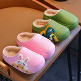 Winter Warm Waterproof Children Slippers Non-Slip Sole