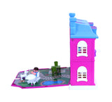 Dream Palace Doll House - 40 pcs | Girls Role Playset | Pretend Play | Doll House with Furniture | Dollhouse Accessories | Imaginative Play | Playhouse | For Kids Age 3+ years