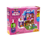 Dream Palace Doll House - 40 pcs | Girls Role Playset | Pretend Play | Doll House with Furniture | Dollhouse Accessories | Imaginative Play | Playhouse | For Kids Age 3+ years
