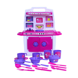 Barbie - My Little Kitchen | Kids Kitchen Set | Role Play Set | Pretend Play Kitchen Accessories Set | Cooking set | Miniature Household Set | For Kids age 3+ years