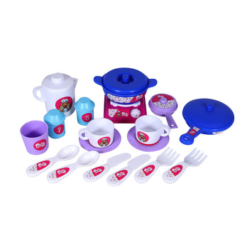 Barbie Kitchen Set | Kids Kitchen Set | Role Play Set | Pretend Play Kitchen Accessories Set | Cooking set | Miniature Household Set | For Kids age 3+ years
