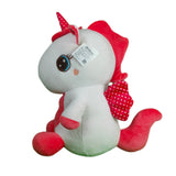 Garcie The Unicorn Plush Soft Toy For Ages 3 Years And Up - Red, 45cm