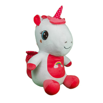 Garcie The Unicorn Plush Soft Toy For Ages 3 Years And Up - Red, 45cm