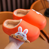 Winter Warm Waterproof Children Slippers Non-Slip Sole