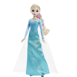 Disney Frozen Elsa Fashion Doll in Signature Blue Dress and 7 Accessories Inspired by Frozen Movies, Gifts for Kids