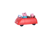 PIG Family Red Car with Sound Effects, Includes 2 Figures, Preschool Toys for Girls and Boys 3 Years and Up