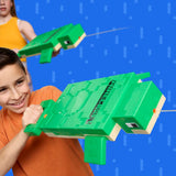 Nerf Super Soaker Minecraft Turtle Water Blaster, Pull Back Plunger Handle, Easy to Use, Outdoor Water Toys, Minecraft Toys, Gifts for Kids - Pichkari, Branded Toy Pichkari for Holi Festival, Kids 6+