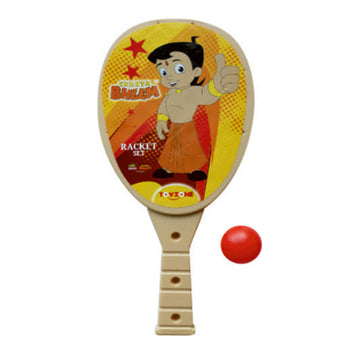 Chhota Bheem Racket Set - Medium | Plastic table tennis set | Mini Racket | Kids sports racket set | Tennis practice set | Children aged 3+ years