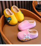 Winter Warm Waterproof Children Slippers Non-Slip Sole