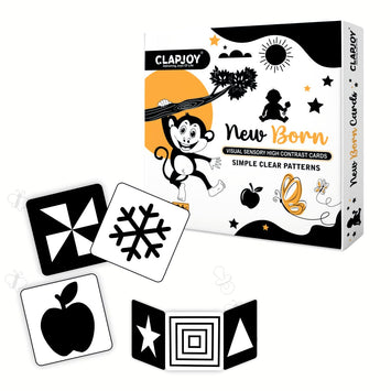 Black And White Flashcards - Best Gift For New Born Babies Of Age 0-6 Months