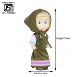 Simba Masha and The Bear 12 Cm Toy Doll With Olive Dress Ideal For Ages 3+