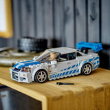 Speed Champions 2 Fast 2 Furious Nissan Skyline GT-R (R34) Building Kit For Ages 9+
