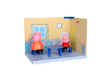 PIG Kitchen Themed Preschool Toy with Mummy Pig, Includes 2 poseable Figures, Accessories and Scene Cards, for Girls and Boys Ages 3 and Up