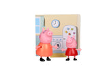 PIG and Mummy Pig Twin Figure Fun Pack with Two Poseable Figures and a Scene Card, Preschool Toy for Girls and Boys Ages 3 and Up