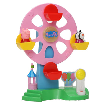 PIG Ferris Wheel Playset with Lights, Sounds and Motion Effects, Includes 2 Figures, Preschool Toy for Girls and Boys 3 Birthday Gift Toys for Kids