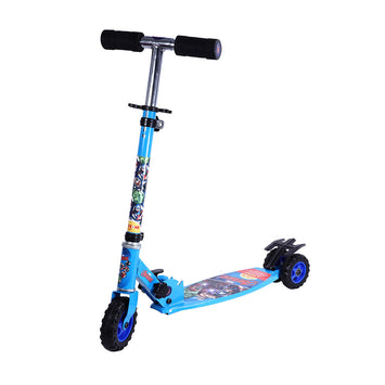 Avengers Scooter Oval | Kids Scooter | Adjustable & Foldable Scooter | Skateboard Scooter | Rear Brake Scooter for kids | Foldable Kids Scooter | For Kids age 5+ years