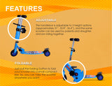 Avengers Scooter Oval | Kids Scooter | Adjustable & Foldable Scooter | Skateboard Scooter | Rear Brake Scooter for kids | Foldable Kids Scooter | For Kids age 5+ years