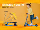 Avengers Scooter Oval | Kids Scooter | Adjustable & Foldable Scooter | Skateboard Scooter | Rear Brake Scooter for kids | Foldable Kids Scooter | For Kids age 5+ years