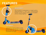 Avengers Scooter Giant | Kids Scooter | Adjustable & Foldable Scooter | Skateboard Scooter | Rear Brake Scooter for kids | Foldable Kids Scooter | For Kids age 5+ years