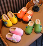 Winter Warm Waterproof Children Slippers Non-Slip Sole