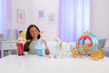 Disney Princess Cinderella Set with 2 Fashion Dolls, Horse & Carriage, Furniture, 4 Animal Friends & 45 Accessories, Ultimate Movie Gift Set For Kids Ages 3+