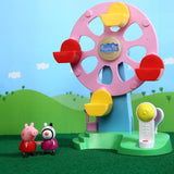 PIG Ferris Wheel Playset with Lights, Sounds and Motion Effects, Includes 2 Figures, Preschool Toy for Girls and Boys 3 Birthday Gift Toys for Kids