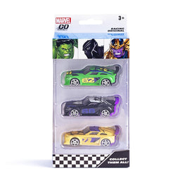 Marvel Go 1:64 Diecast Hulk, Black Panther and Thanos 3-Pack Battle SUV Toy Car For Collection For Ages 3 Years And Up