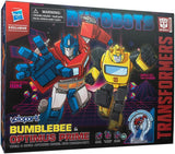 Transformers AMK Series W2 Generation One Optimus Prime and Bumblebee Combo Pack Collectible Action Figure For Kids Ages 15+