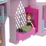 Disney Frozen Storytime Stackers Playset Anna's Castle in Arendelle Doll House with Small Doll, Olaf and 7 Accessories For Kids Ages 4+