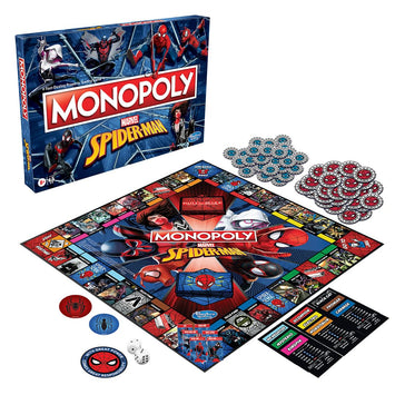Monopoly Spider-Man Edition Board Game | Monopoly Game For Spider-Man Fans | Ages 8 And Up
