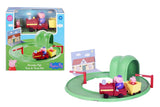 Pig Grandpa's Train and Track Playset with Sound Effects, Includes 2 Figures, Peppa Pig Preschool Toys for Girls and Boys 3 Years and Up
