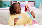 Disney Princess Ariel Swimming Mermaid Fashion Doll with Dolphin Water Squirter, Sebastian Figure & 4 Accessories For Kids Ages 3+