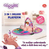 3 In 1 Deluxe Playgym, Pink For Ages 0-3 Years