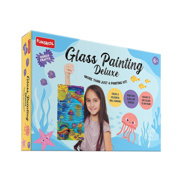 Handycrafts Glass Painting Deluxe Arts and Crafts Kit for kIds Ages 6 Years and Above