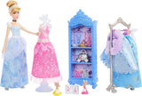 Disney Princess Cinderella Set with 2 Fashion Dolls, Horse & Carriage, Furniture, 4 Animal Friends & 45 Accessories, Ultimate Movie Gift Set For Kids Ages 3+