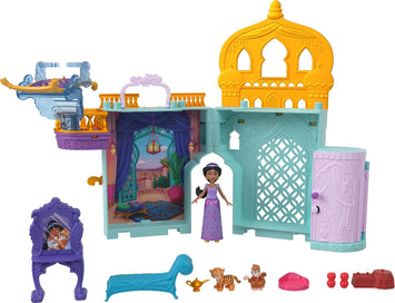 Disney Princess Jasmine Castle Stackable Dollhouse Set with Acessories, Inspired by Disney's 