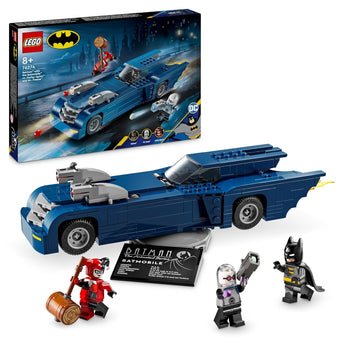 LEGO DC Batman with The Batmobile vs. Harley Quinn & Mr. Freeze Building Kit For Ages 8+