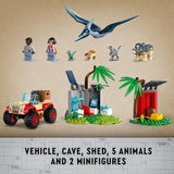 LEGO Jurassic World Baby Dinosaur Rescue Center with Toy Figure Building Kit For Ages 4+