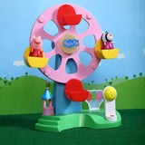 PIG Ferris Wheel Playset with Lights, Sounds and Motion Effects, Includes 2 Figures, Preschool Toy for Girls and Boys 3 Birthday Gift Toys for Kids