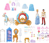 Disney Princess Cinderella Set with 2 Fashion Dolls, Horse & Carriage, Furniture, 4 Animal Friends & 45 Accessories, Ultimate Movie Gift Set For Kids Ages 3+
