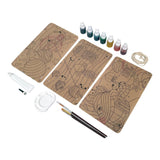 Handycrafts Glass Painting Deluxe Arts and Crafts Kit for kIds Ages 6 Years and Above