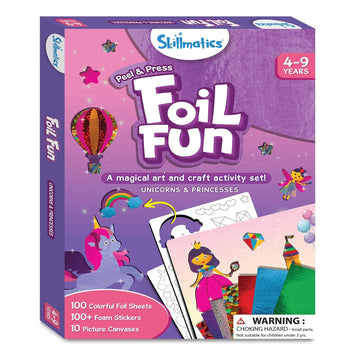 Skillmatics Foil Fun Unicorns & Princesses - Art & Craft DIY Activity Kits for Ages 4 to 9 Years