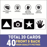 Black And White Flashcards - Best Gift For New Born Babies Of Age 0-6 Months