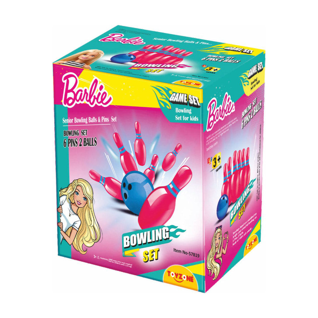 Barbie Bowling Set 10" | Kids bowling set | Bowling pins | Toy bowling | Mini bowling set | For kids 3+ yearsBowling Set - 10