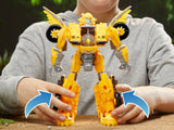 Transformers Rise of The Beasts Movie 10 Inch Beast Mode Bumblebee Converting Toy with Lights and Sounds for Ages 6 Years and Up