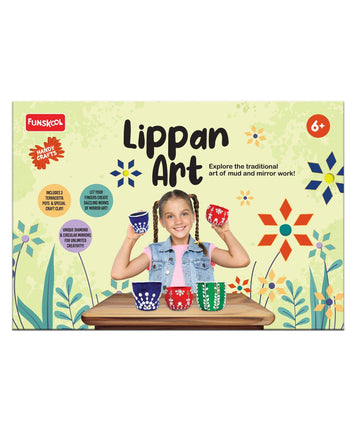 Handycrafts Mirror and Lippan Art - Pot Decorating kit for Ages 6+