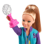 Barbie Team Stacie Doll and Gymnastics Playset with Spinning Bar and 7 Themed Accessories for Kids Ages 3+