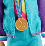 Barbie Team Stacie Doll and Gymnastics Playset with Spinning Bar and 7 Themed Accessories for Kids Ages 3+